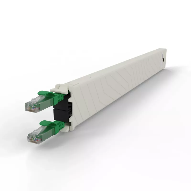 PATCHBOX .one CONEX8UTPGR 8RU Cat6a UTP sisäänvedettävä kuparikasetti, vihreä