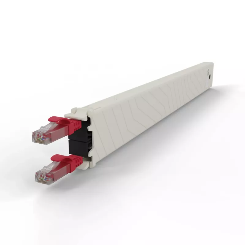 PATCHBOX .one CONEX8UTPRD 8RU Cat6a UTP sisäänvedettävä kuparikasetti, punainen