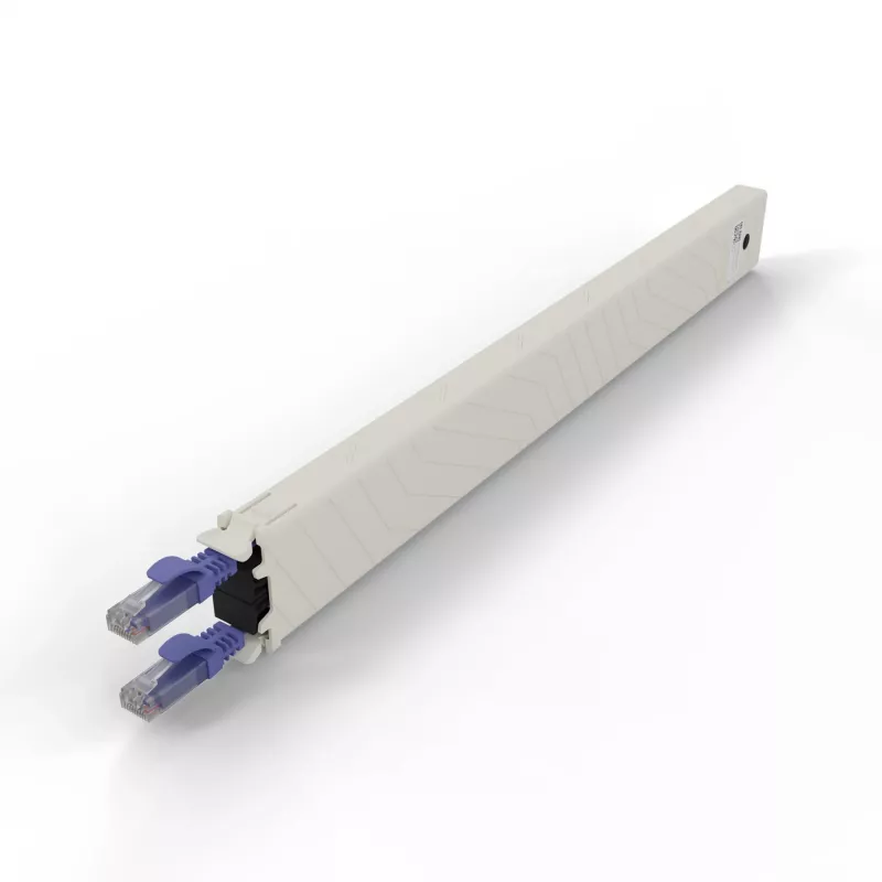 PATCHBOX .one CONEX8UTPVI 8RU Cat6a UTP sisäänvedettävä kuparikasetti, violetti