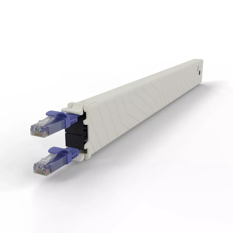 PATCHBOX .one CONEX8UTPVI 8RU Cat6a UTP sisäänvedettävä kuparikasetti, violetti
