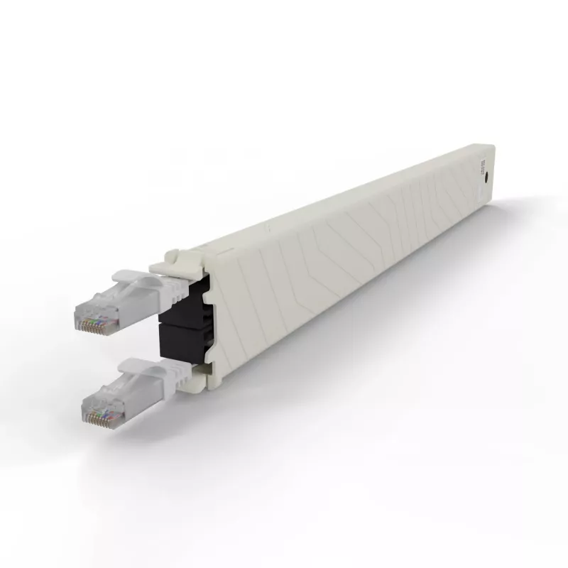 PATCHBOX .one CONEX8UTPWH 8RU Cat6a UTP sisäänvedettävä kuparikasetti, valkoinen