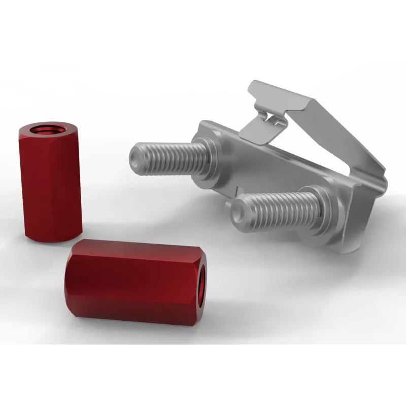 Ruuvit ja mutterit PATCHBOX dvmnt50RD M6 alumiini teräs 50 kpl