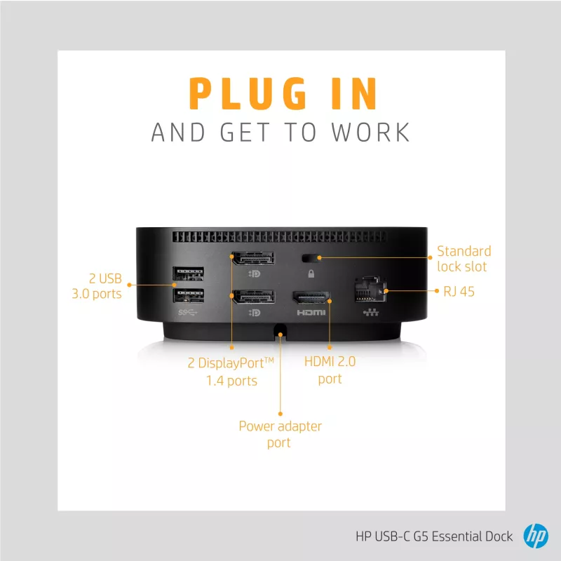 Telakointiasema HP USB-C G5 Essential Dock