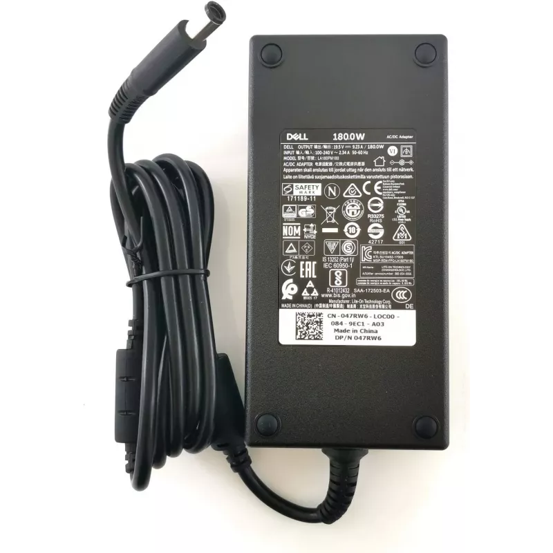 DELL 180W AC-virtalähde/laturi sisäkäyttöön musta
