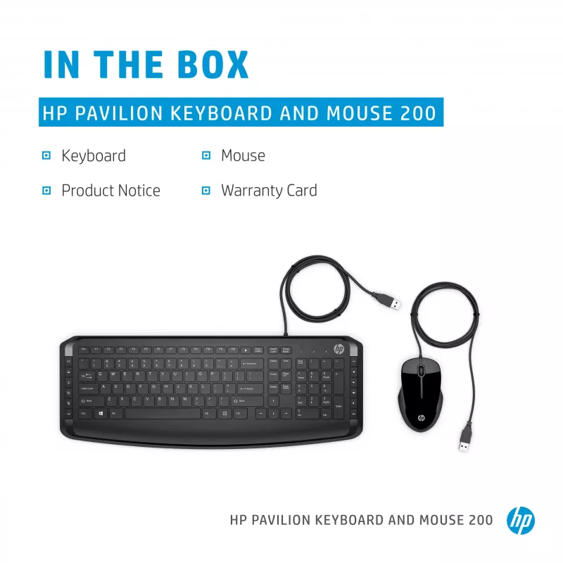 HP Pavilion näppäimistö ja hiiri 200