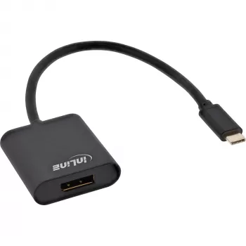 USB-näyttöadapteri InLine 64102B USB-C-uros DisplayPort 4K/60Hz