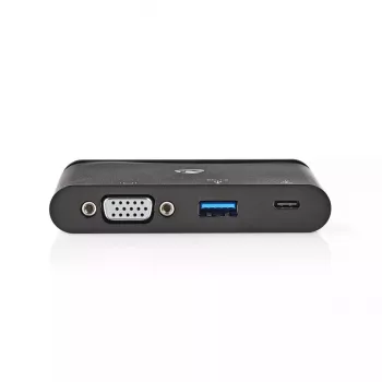 Nedis TCARF220BK kannettavan telakka USB 3.2 Gen 1 Type-C musta