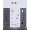ICY BOX IB-DK2262AC johdollinen USB 3.2 Gen 1 (3.1 Gen 1) Type-C antrasiitti