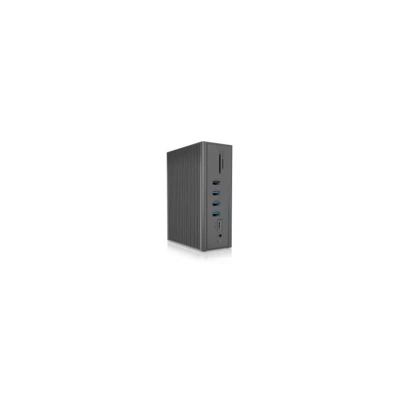 ICY BOX IB-DK2262AC johdollinen USB 3.2 Gen 1 (3.1 Gen 1) Type-C antrasiitti