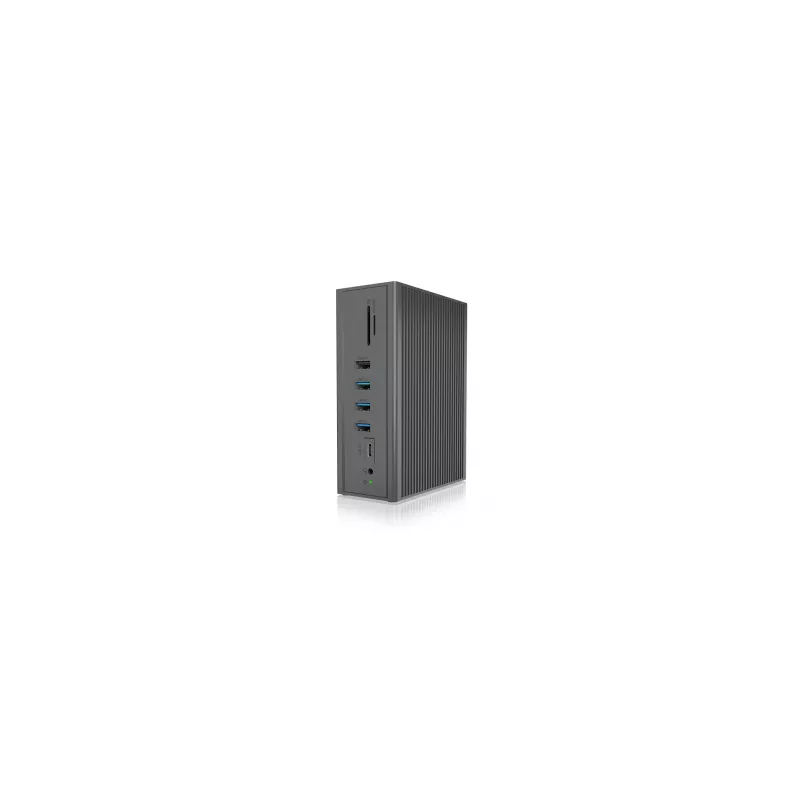 ICY BOX IB-DK2262AC johdollinen USB 3.2 Gen 1 (3.1 Gen 1) Type-C antrasiitti