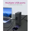 ICY BOX IB-DK2262AC johdollinen USB 3.2 Gen 1 (3.1 Gen 1) Type-C antrasiitti