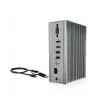 ICY BOX IB-DK2262AC johdollinen USB 3.2 Gen 1 (3.1 Gen 1) Type-C antrasiitti