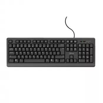 Trust TK-150 näppäimistö toimistoon USB QWERTZ saksa musta
