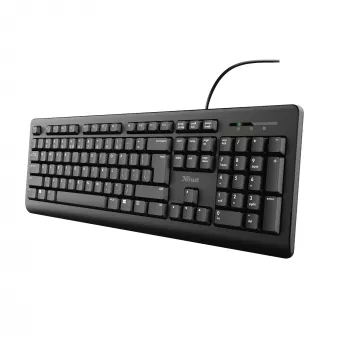 Trust TK-150 näppäimistö toimistoon USB QWERTZ saksa musta