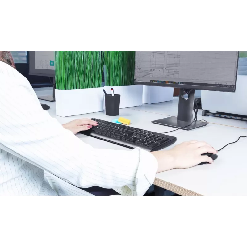 Trust TK-150 näppäimistö toimistoon USB QWERTZ saksa musta