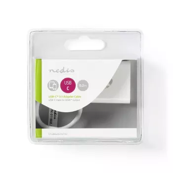 USB-grafiikka-adapteri Nedis CCGB64651WT02 3840 x 2160 pikseliä valkoinen