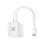 Nedis CCGB64651WT02 USB-C–HDMI-sovitin USB 3.2 Gen1, 0,20 m, nikkelöity, PVC, valkoinen