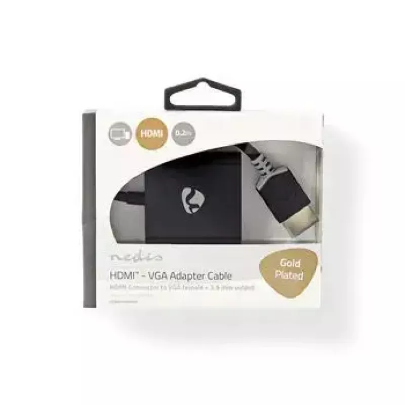 Videokaapeliadapteri Nedis CCBW34900AT02 0,2 m VGA HDMI
