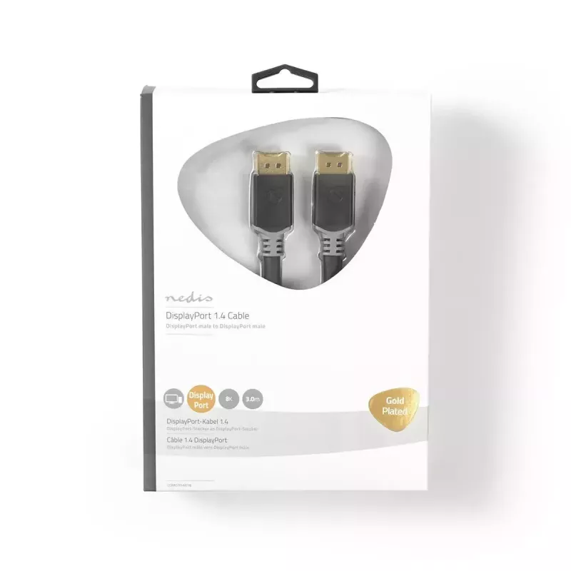 DisplayPort-kaapeli Nedis CCBW37014AT30 3 m DisplayPort DisplayPortiin