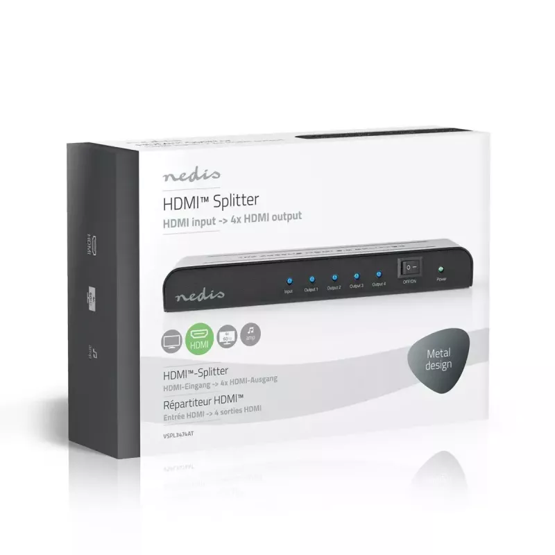 Videojakaja Nedis VSPL3474AT