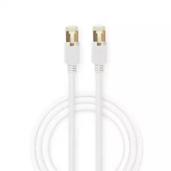 Nedis CCBW85221WT50 verkkokaapeli valkoinen 5 m Cat6 S/FTP