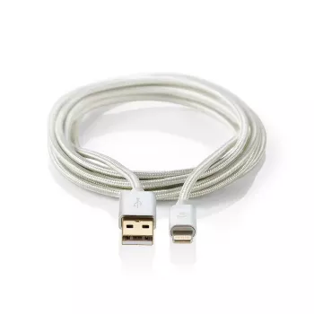Matkapuhelinkaapeli Nedis CCTB39300AL30 alumiini 3 m USB A Lightning