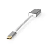 Videokaapeli-adapteri Nedis CCTB64450AL02 0,2 m USB Type-C DisplayPort