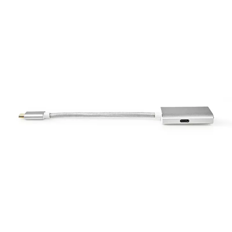 Videokaapeli-adapteri Nedis CCTB64480AL02 0,2 m USB Type-C DisplayPort hopea