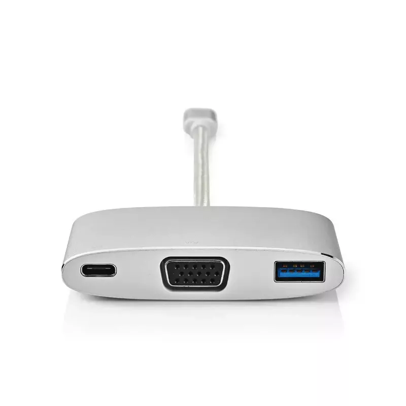 Kannettavan telakka Nedis CCTB64760AL02 alumiini 0,2 m kaapeli 5 Mbit/s