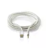 Audiokaapeli Nedis CCTB65940AL10 1 m USB-C - 3,5 mm alumiini