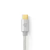 Audiokaapeli Nedis CCTB65940AL10 1 m USB-C - 3,5 mm alumiini