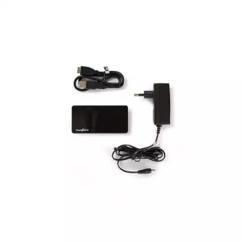 USB-keskitin Nedis UHUBU3420BK USB 3.2 Gen 1 Micro-B musta