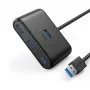 Ugreen 20290 USB-keskitin USB 3.2 Gen 1 (3.1 Gen 1) Type-A 5000 Mbit/s musta