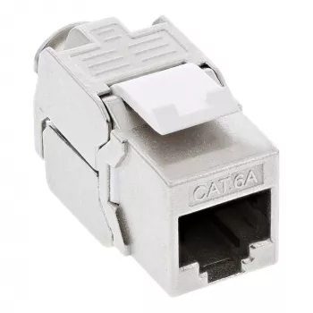 InLine RJ45 Keystone Jack Snap-In-moduuli Cat.6a, ohut muotoilu
