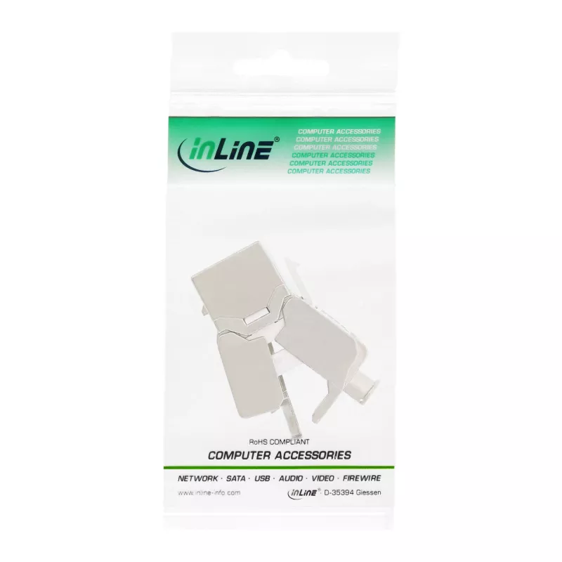 InLine RJ45 Keystone Jack Snap-In-moduuli Cat.6a, ohut muotoilu