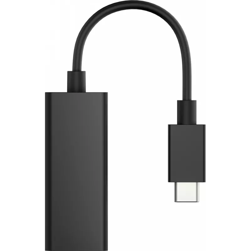 HP USB-C - RJ45-adapteri G2, johdollinen, USB Type-C, musta, Kiina, koti, Windows 10, Windows 11
