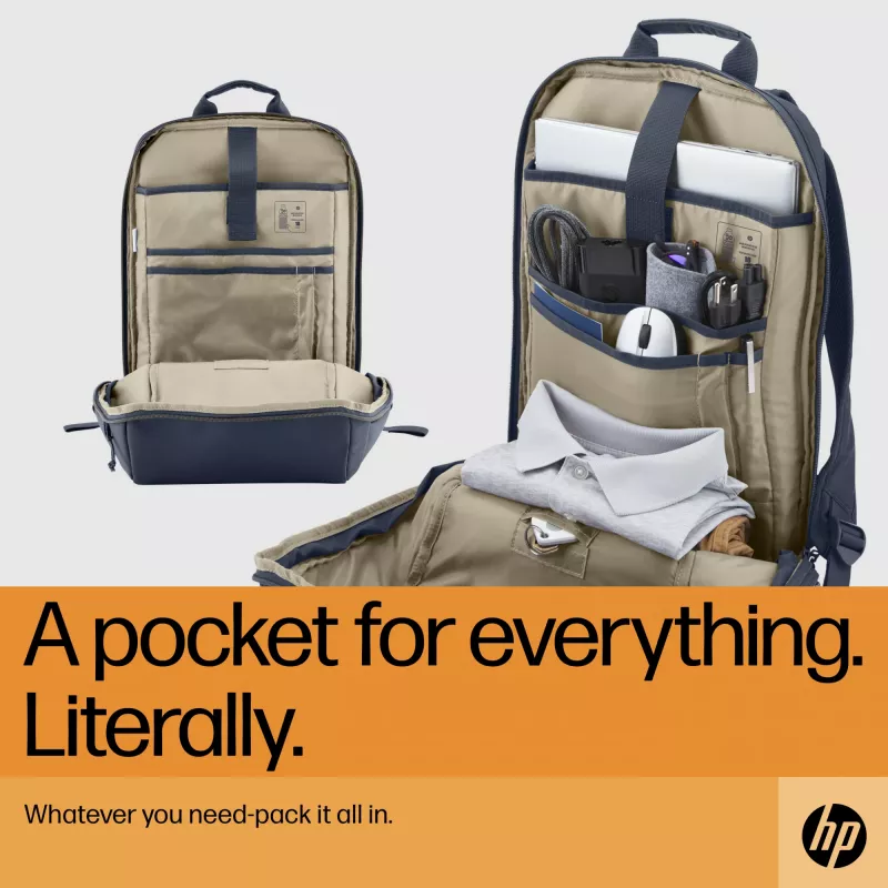 HP Travel 18 litraa 15.6 Blue Night kannettavan reppu, reppu, 510 g