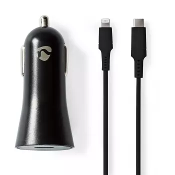 Mobiililaitteiden laturi Nedis CCPDL20W111BK universaali musta tupakansytytin auto 12–24V