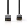 Videokaapeli-sovitin Nedis CCBW37100AT10 1m DisplayPort - HDMI musta