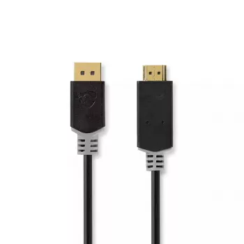 Videokaapeli-sovitin Nedis CCBW37100AT10 1m DisplayPort - HDMI musta