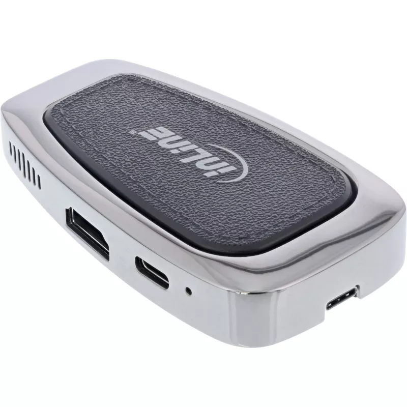 USB-keskitin InLine USB 3.2 Gen. 2 Multi Hub (2xUSB-A + 1xHDMI + 1xUSB-C)