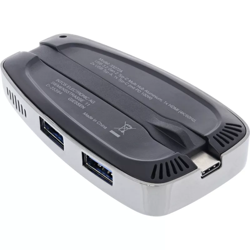 USB-keskitin InLine USB 3.2 Gen. 2 Multi Hub (2xUSB-A + 1xHDMI + 1xUSB-C)