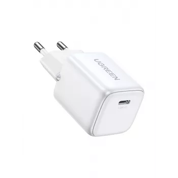Sisälaturi Ugreen 15324 universaali valkoinen AC 1 USB Type-C liitäntä