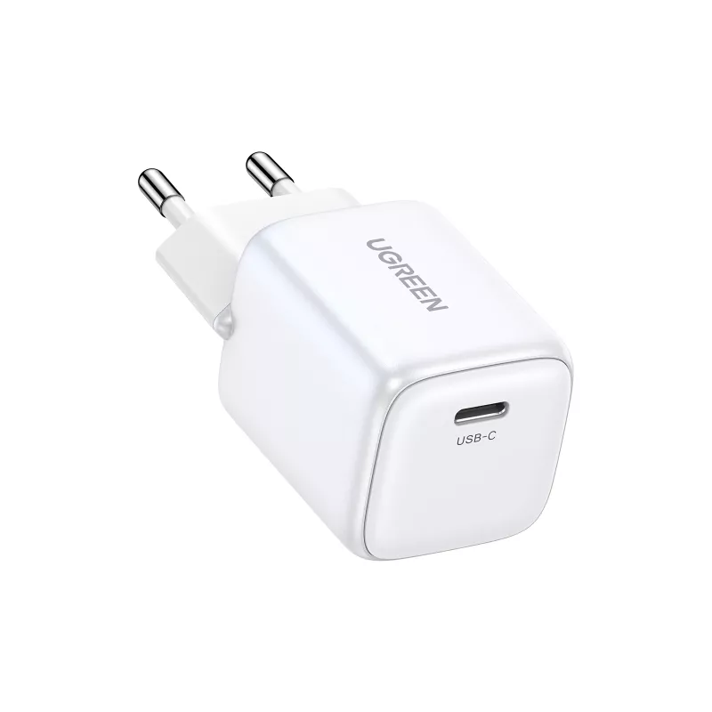 Sisälaturi Ugreen 15324 universaali valkoinen AC 1 USB Type-C liitäntä