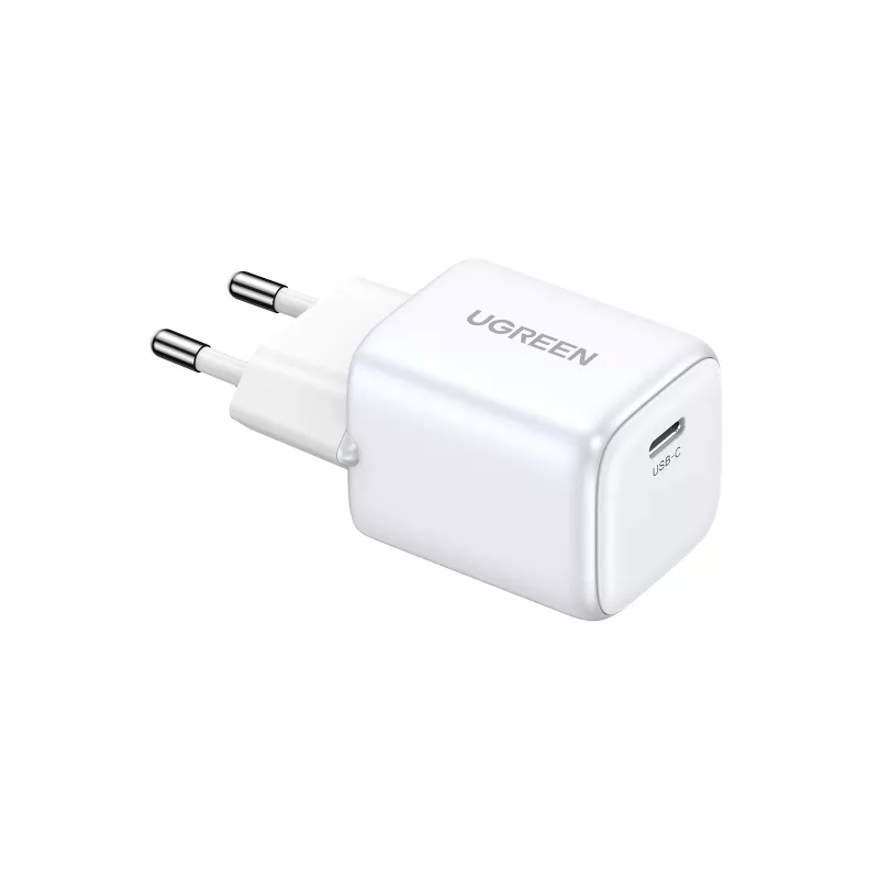 Sisälaturi Ugreen 15324 universaali valkoinen AC 1 USB Type-C liitäntä