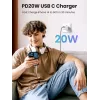 Sisälaturi Ugreen 15324 universaali valkoinen AC 1 USB Type-C liitäntä