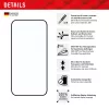 Displex Full Cover näytönsuoja (10H) Apple iPhone 15 Plus/15 Pro Max, Eco-asennuskehys, täysi peitto