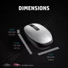 HP 240 Lunar White Bluetooth-hiiri, molempikätinen, optinen, Bluetooth, 1600 DPI, valkoinen