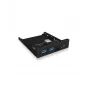 Keskitin ICY BOX IB-HUB1417-i3 musta