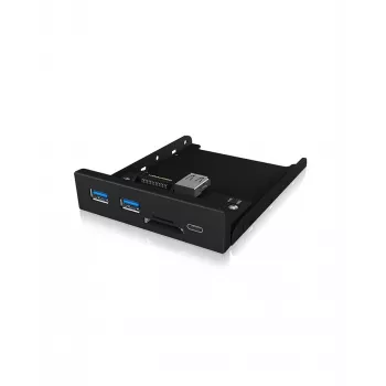 Keskitin ICY BOX IB-HUB1417-i3 musta